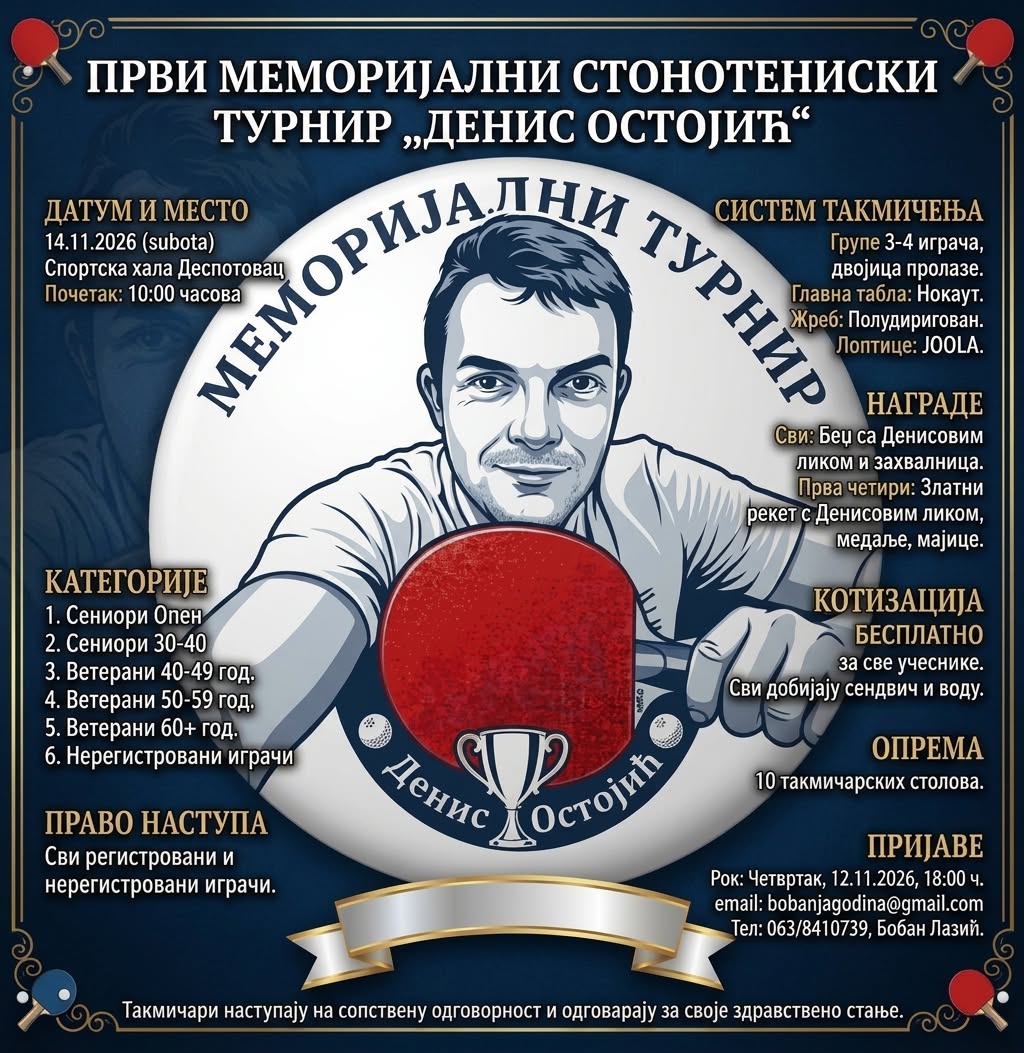 Prvi Memorijalni Turnir Denis Ostojić